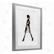 Simone Elum | Girl In Black Coat Silhouette