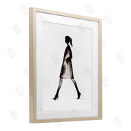 Simone Elum | Girl In Black Coat Silhouette