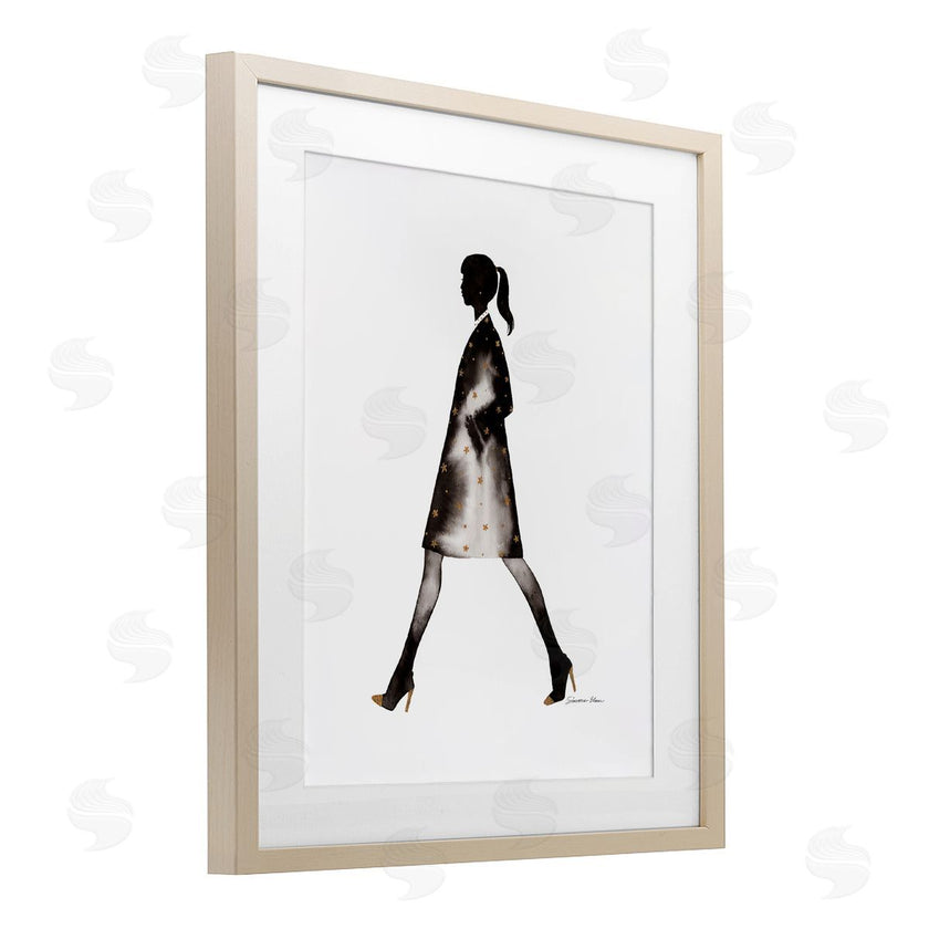 Simone Elum | Girl In Black Coat Silhouette