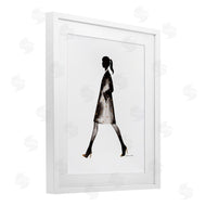 Simone Elum | Girl In Black Coat Silhouette