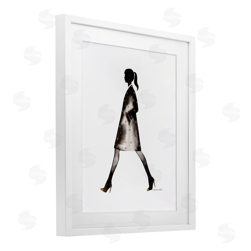 Simone Elum | Girl In Black Coat Silhouette