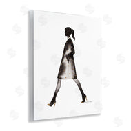 Simone Elum | Girl In Black Coat Silhouette