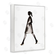 Simone Elum | Girl In Black Coat Silhouette