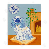 Carrie Cantwell | Blue Staffordshire Dog & Fireplace