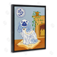 Carrie Cantwell | Blue Staffordshire Dog & Fireplace