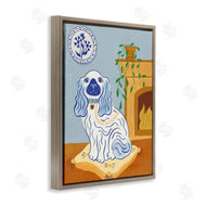 Carrie Cantwell | Blue Staffordshire Dog & Fireplace
