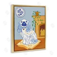 Carrie Cantwell | Blue Staffordshire Dog & Fireplace