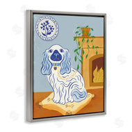 Carrie Cantwell | Blue Staffordshire Dog & Fireplace