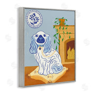 Carrie Cantwell | Blue Staffordshire Dog & Fireplace