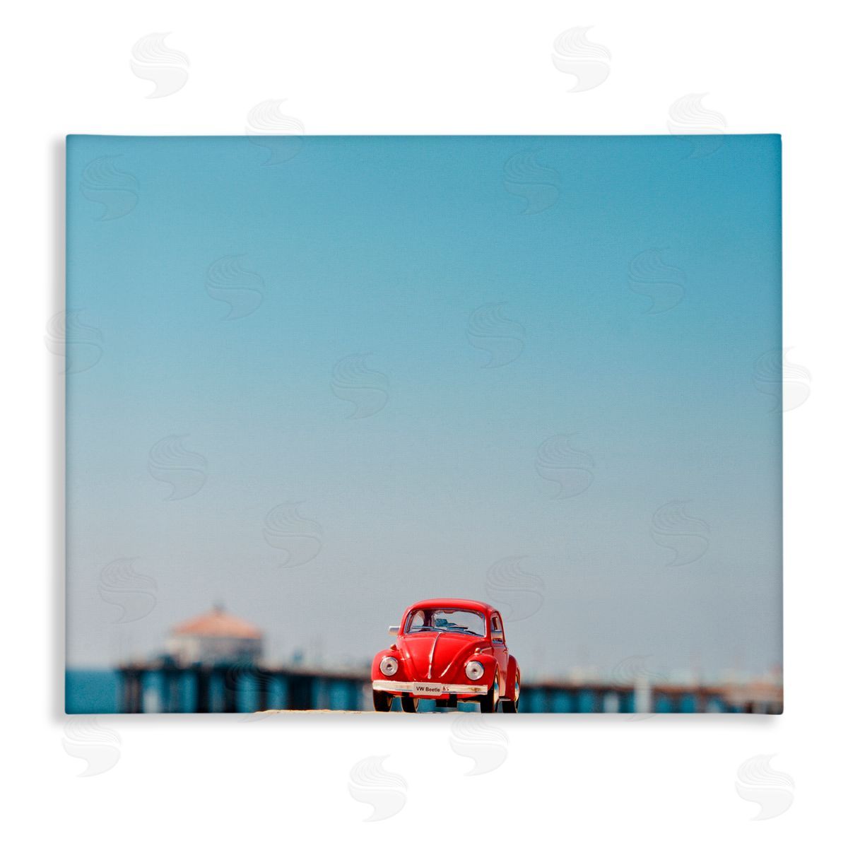 Ashley Singleton Red Vintage Car Adventure Canvas Wall Art Print