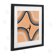 Ashley Singleton | Retro Surfer Riding Wave