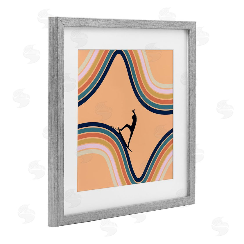 Ashley Singleton | Retro Surfer Riding Wave