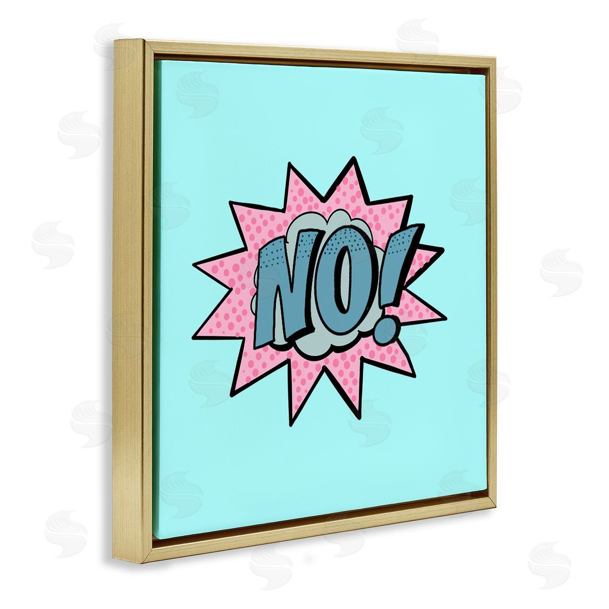 Ashley Singleton No Comic Speech Bubble Canvas Wall Art Print