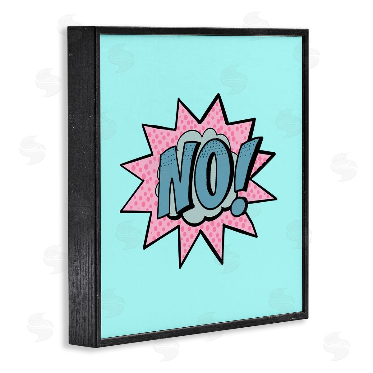 Ashley Singleton No Comic Speech Bubble Canvas Wall Art Print