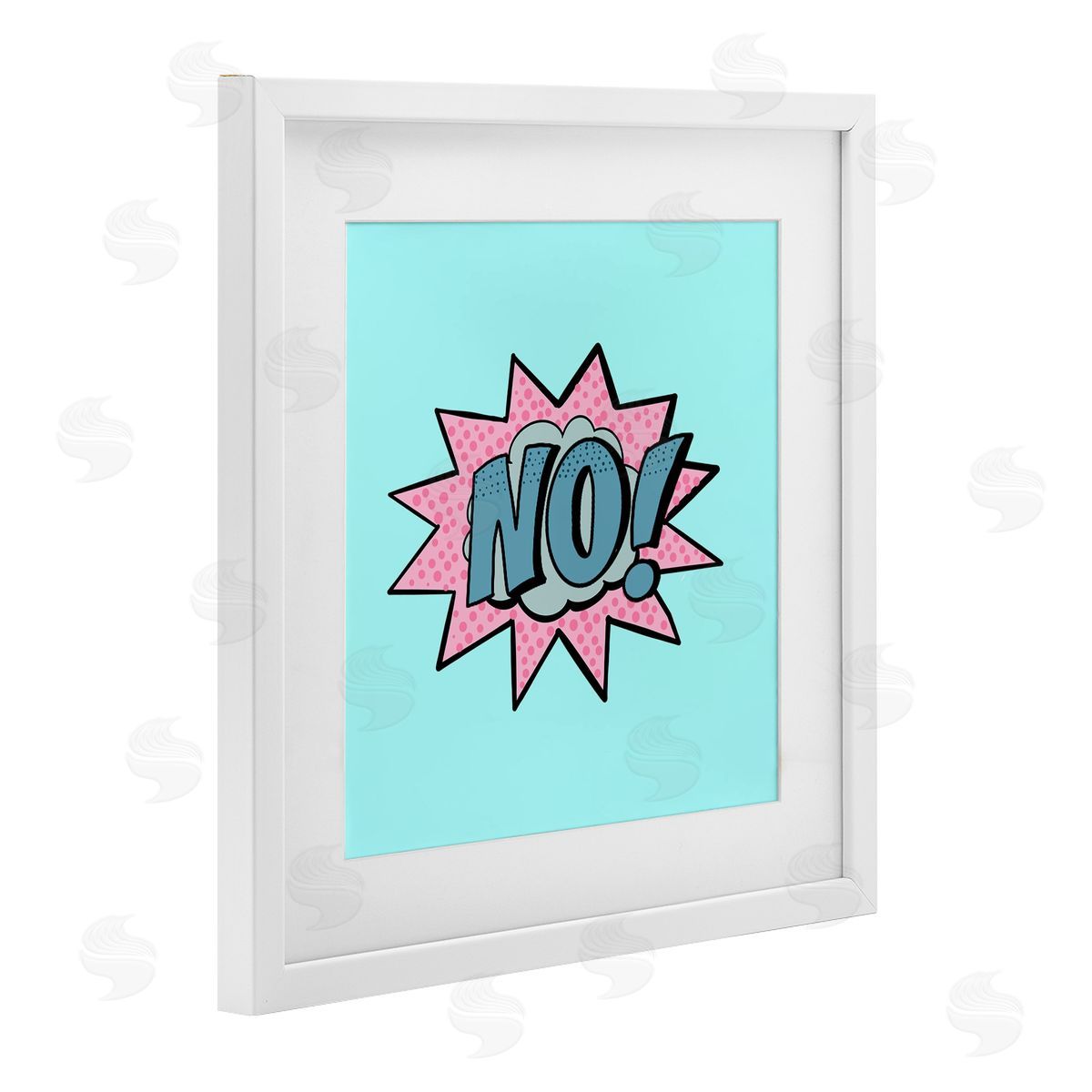 Ashley Singleton No Comic Speech Bubble Canvas Wall Art Print