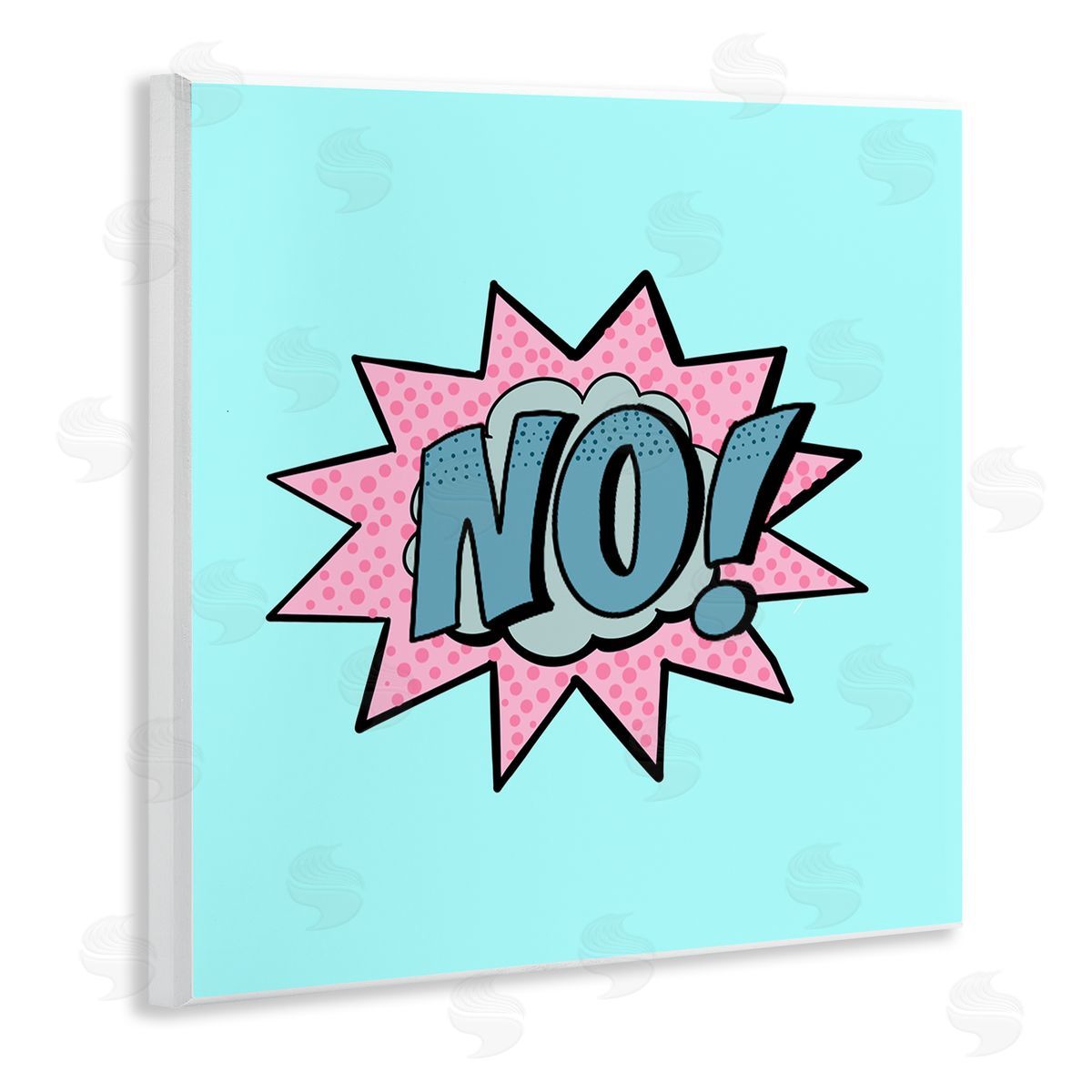Ashley Singleton No Comic Speech Bubble Canvas Wall Art Print