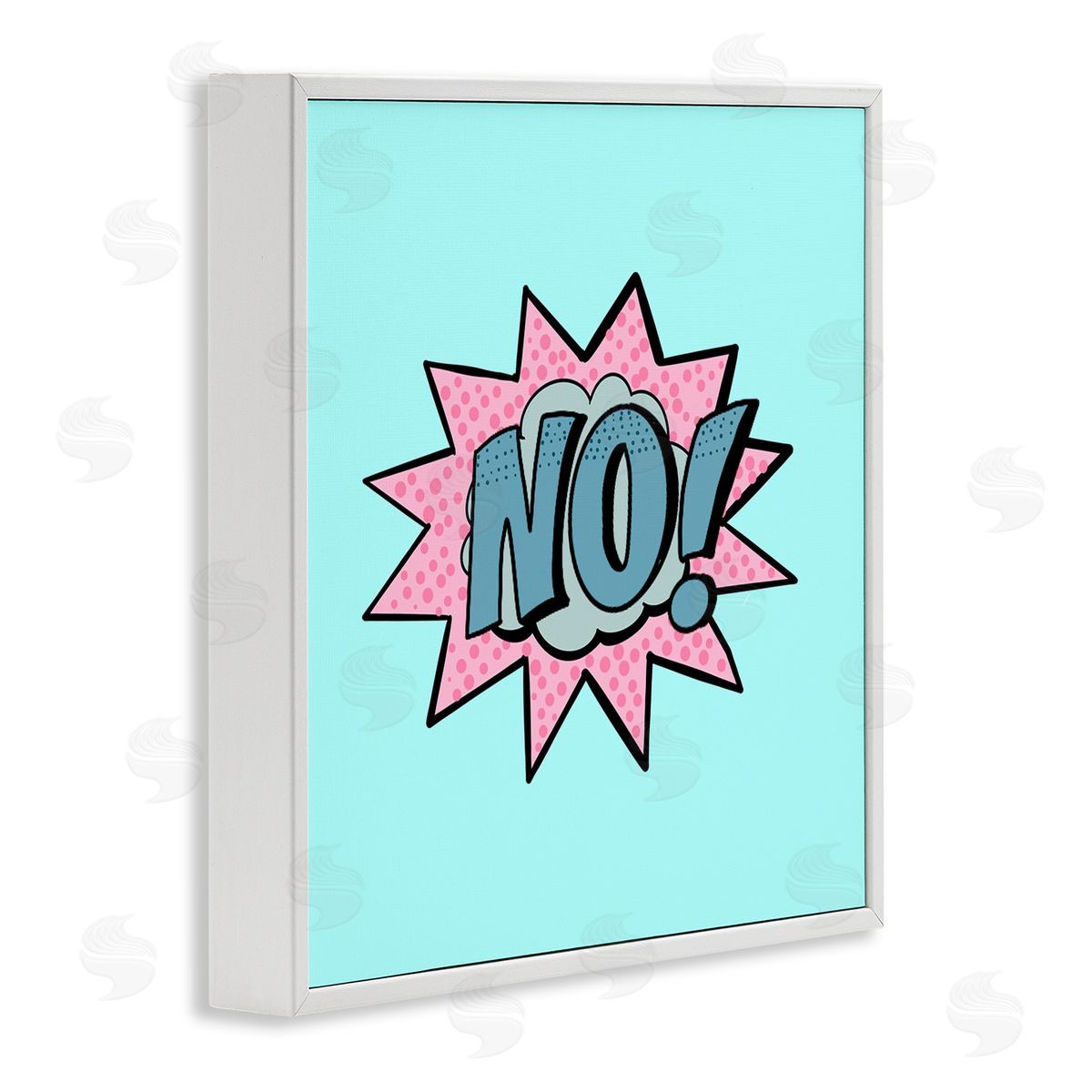 Ashley Singleton No Comic Speech Bubble Canvas Wall Art Print