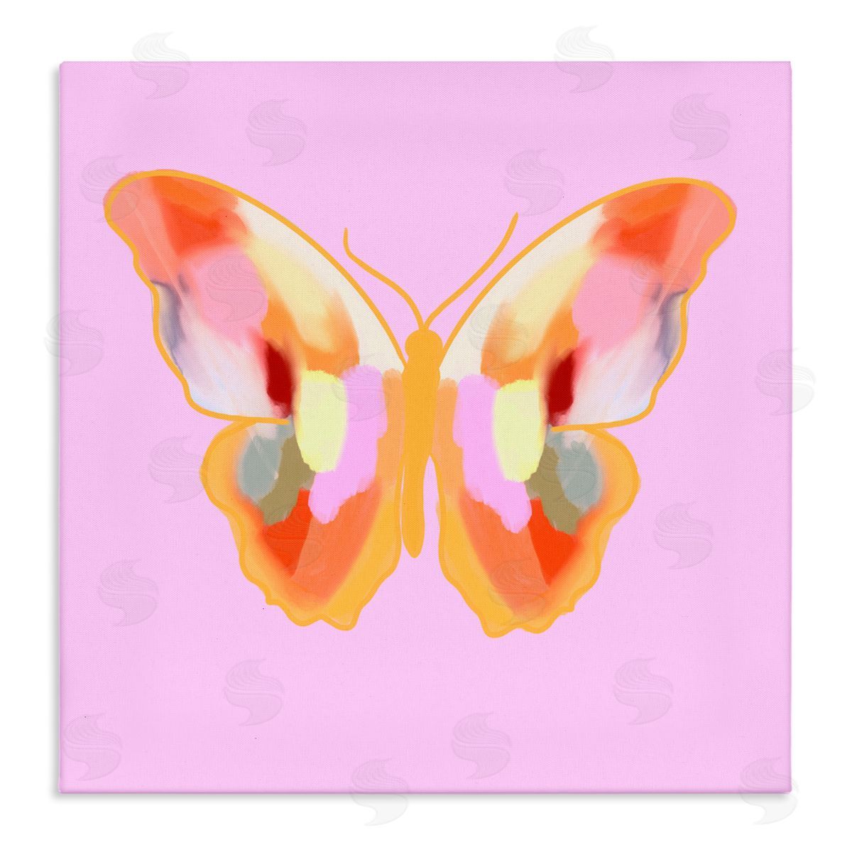 Ashley Singleton Bright Painted Butterfly Wings Canvas Wall Art Print