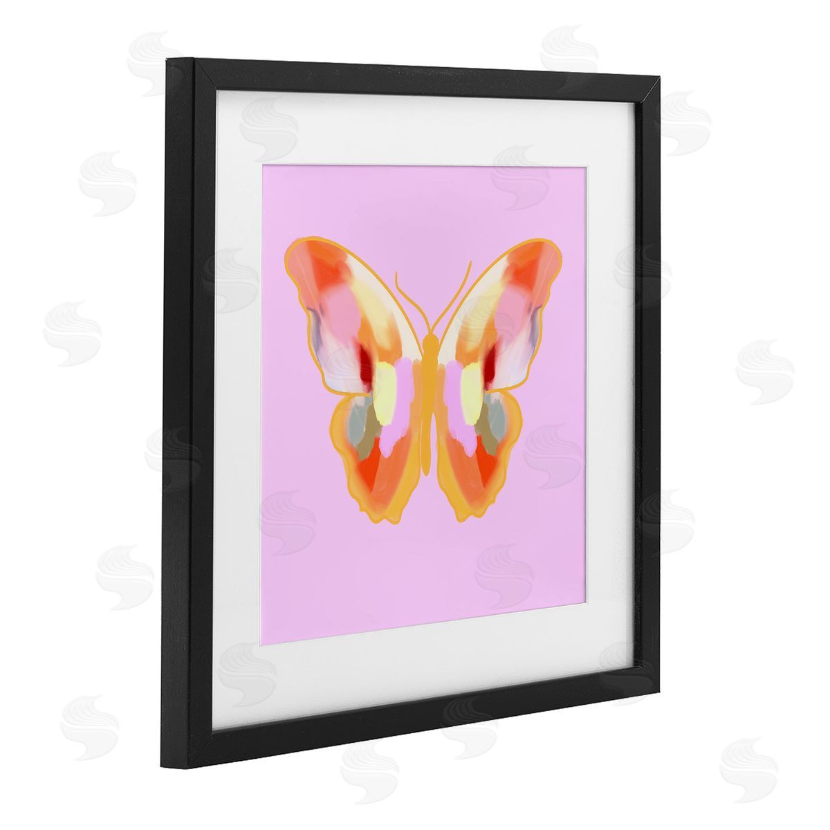 Ashley Singleton Bright Painted Butterfly Wings Canvas Wall Art Print