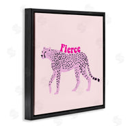Ashley Singleton | Fierce Cheetah on Pink