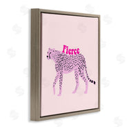 Ashley Singleton | Fierce Cheetah on Pink