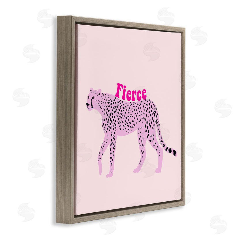 Ashley Singleton | Fierce Cheetah on Pink