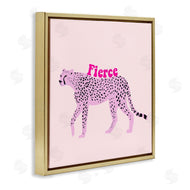Ashley Singleton | Fierce Cheetah on Pink