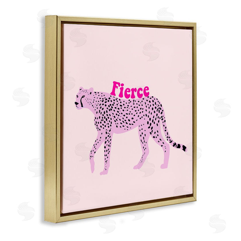 Ashley Singleton | Fierce Cheetah on Pink