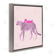 Ashley Singleton | Fierce Cheetah on Pink