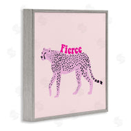 Ashley Singleton | Fierce Cheetah on Pink