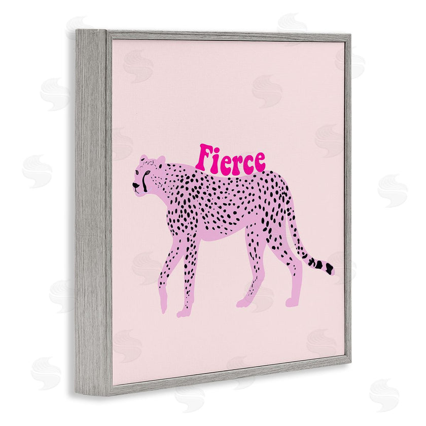Ashley Singleton | Fierce Cheetah on Pink
