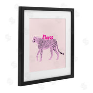 Ashley Singleton | Fierce Cheetah on Pink