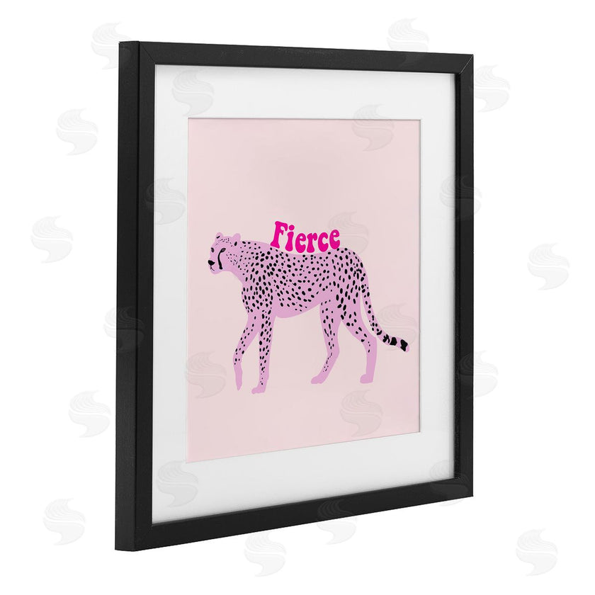 Ashley Singleton | Fierce Cheetah on Pink