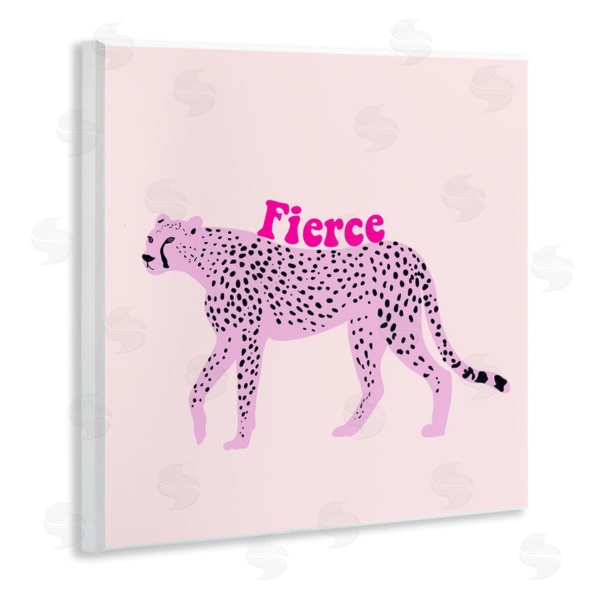 Ashley Singleton | Fierce Cheetah on Pink