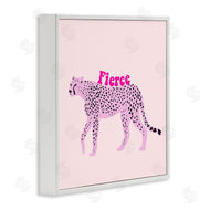 Ashley Singleton | Fierce Cheetah on Pink