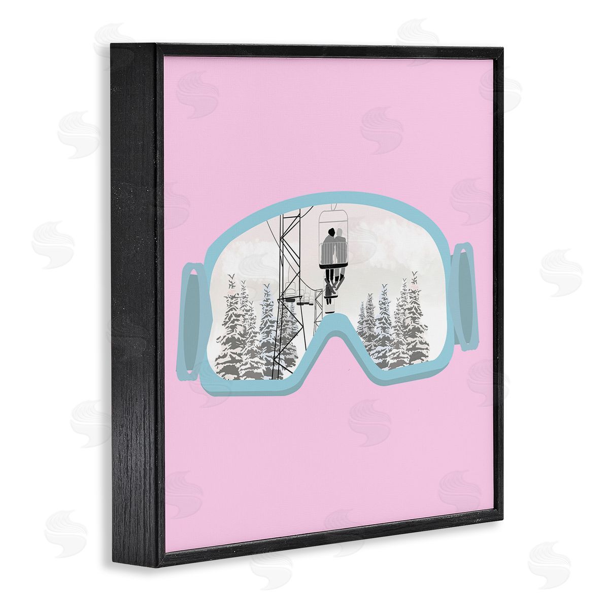 Ashley Singleton Winter Slopes Goggles Canvas Wall Art Print