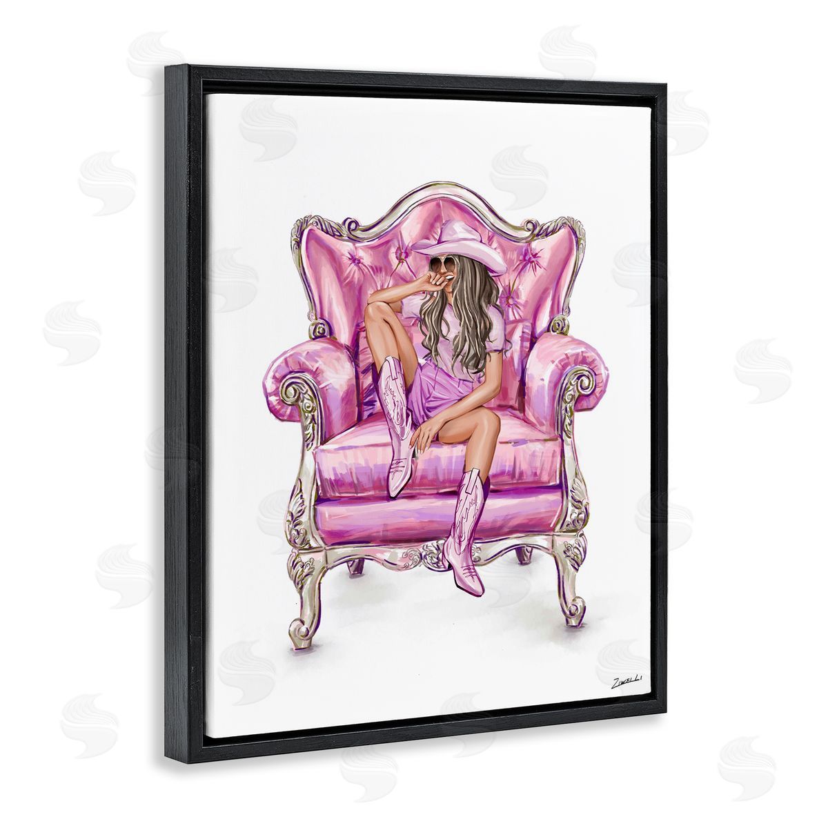 Ziwei Li Glam And Comfortable Chair Canvas Wall Art Print