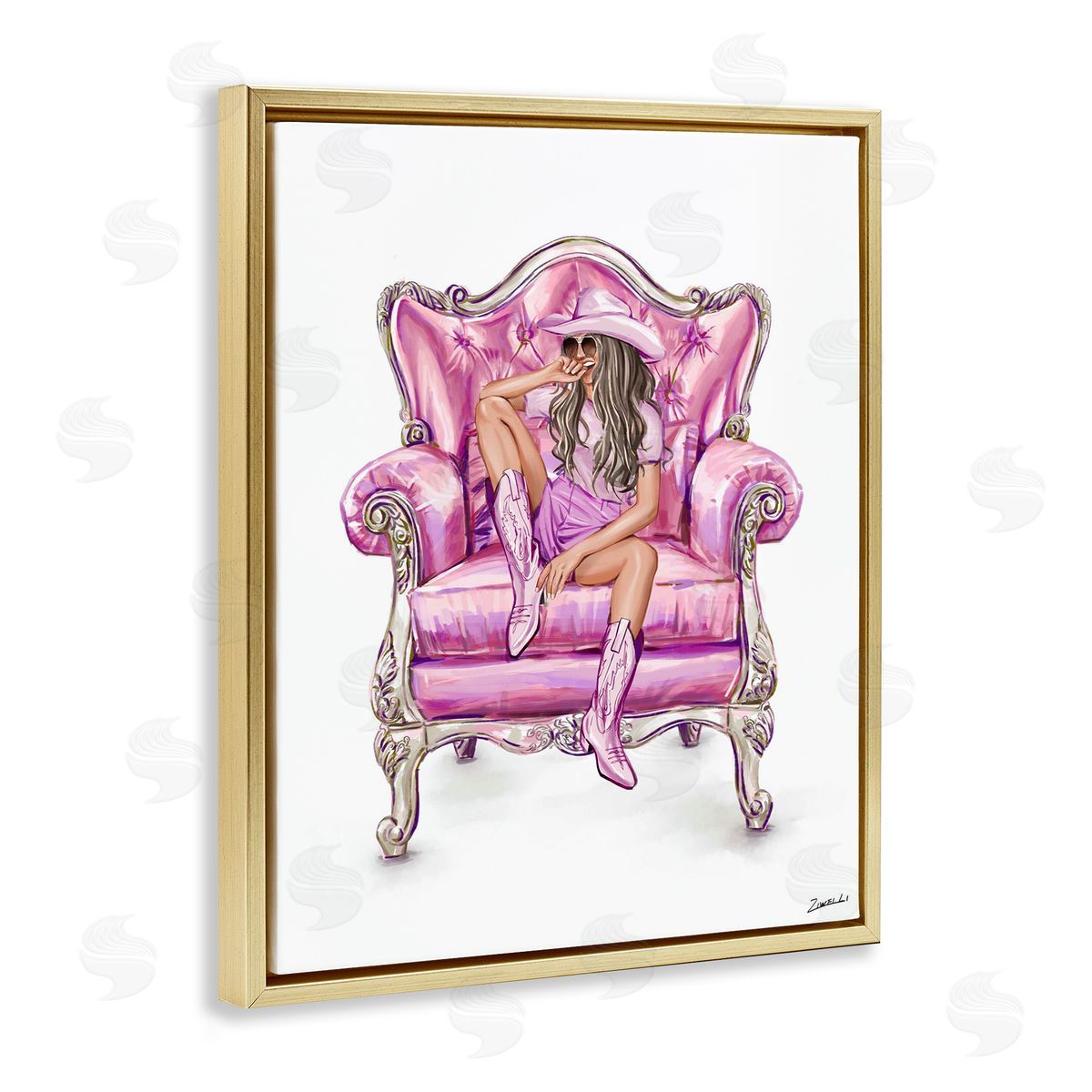 Ziwei Li Glam And Comfortable Chair Canvas Wall Art Print