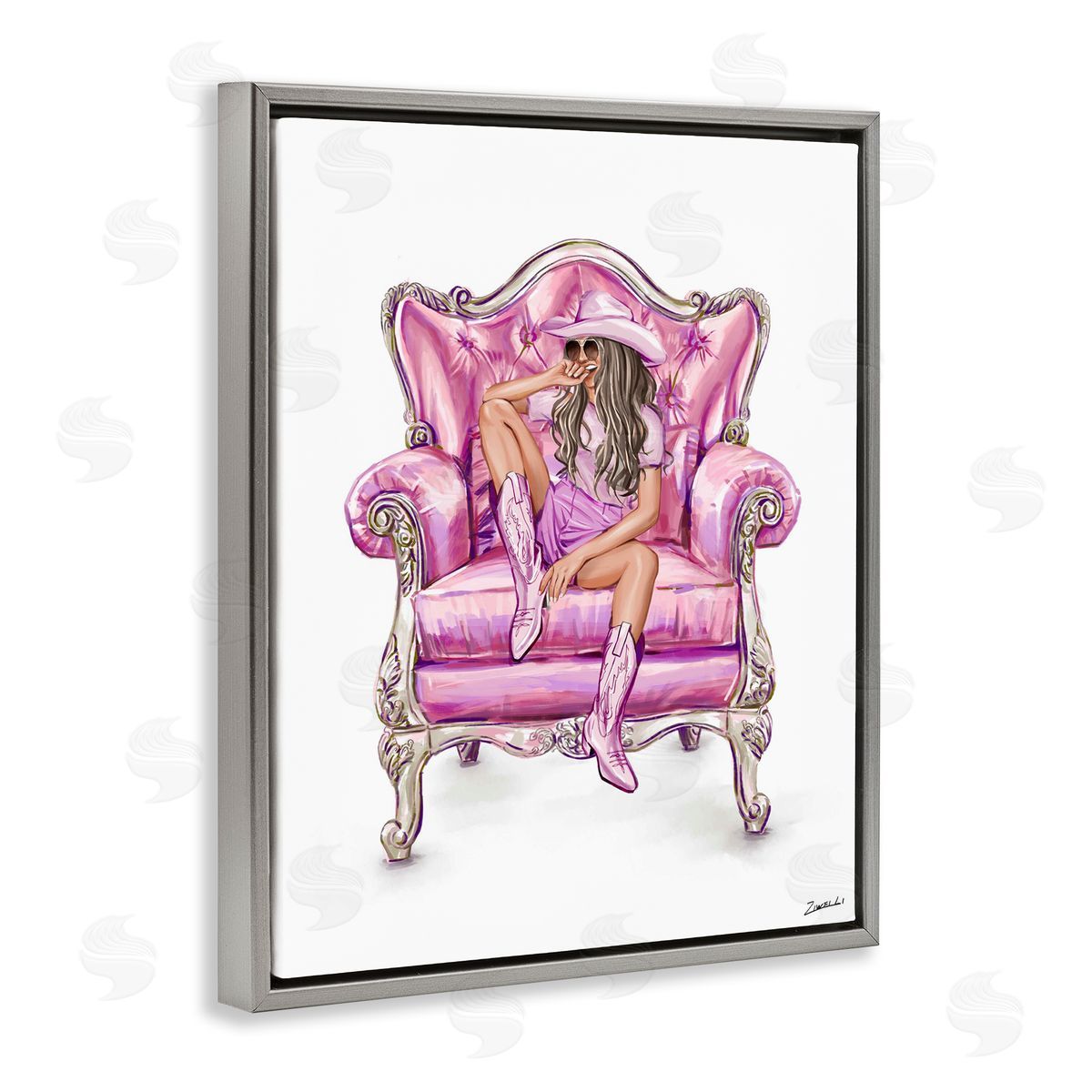 Ziwei Li Glam And Comfortable Chair Canvas Wall Art Print