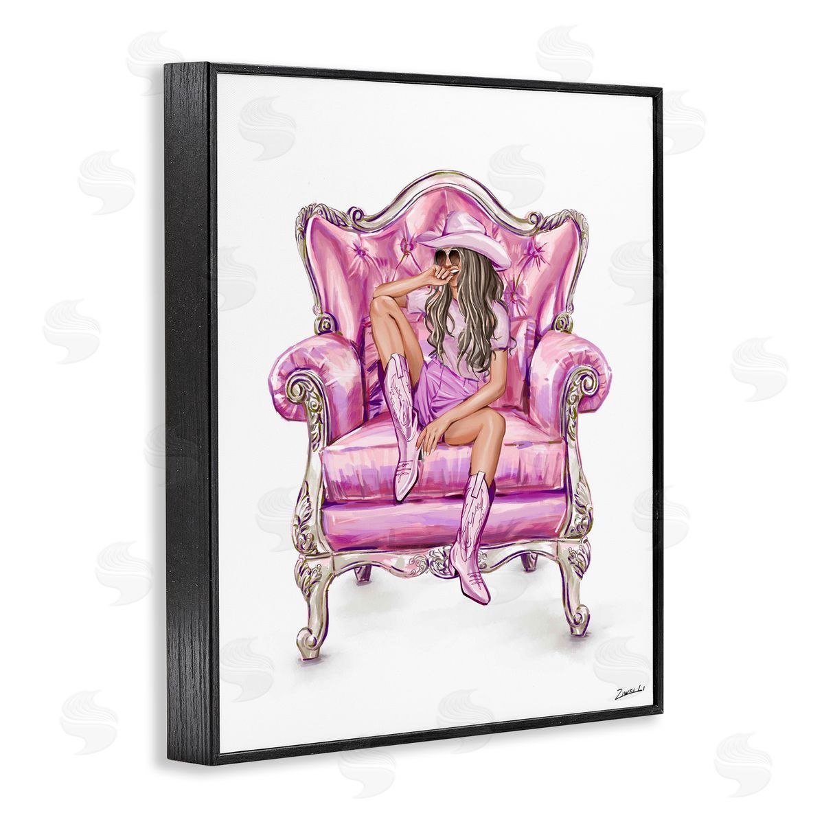 Ziwei Li Glam And Comfortable Chair Canvas Wall Art Print
