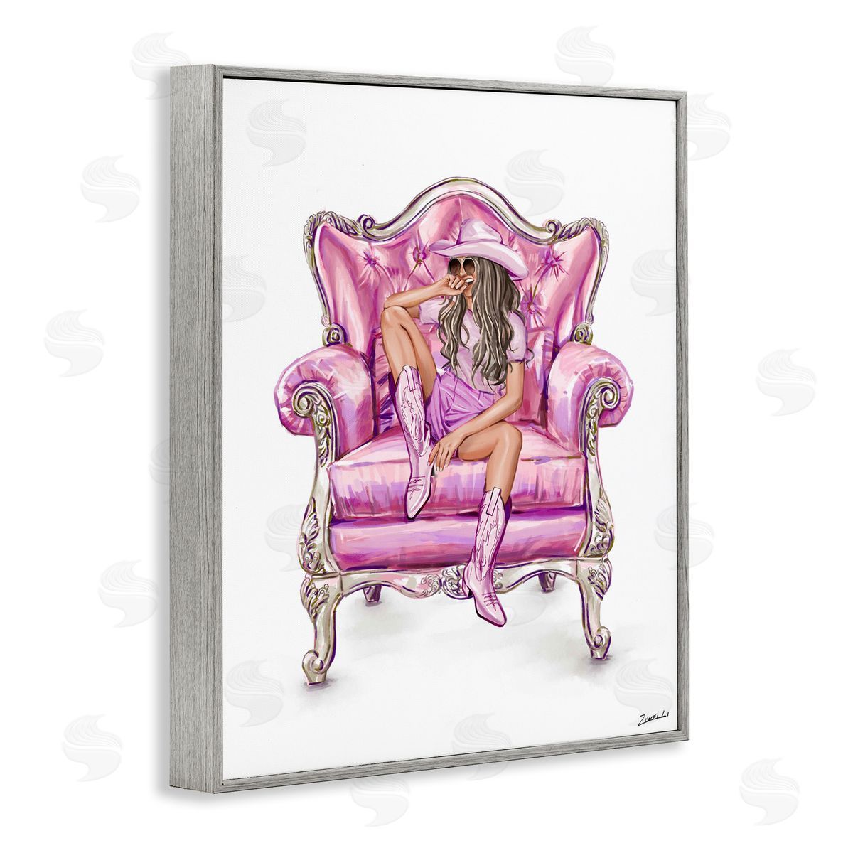 Ziwei Li Glam And Comfortable Chair Canvas Wall Art Print