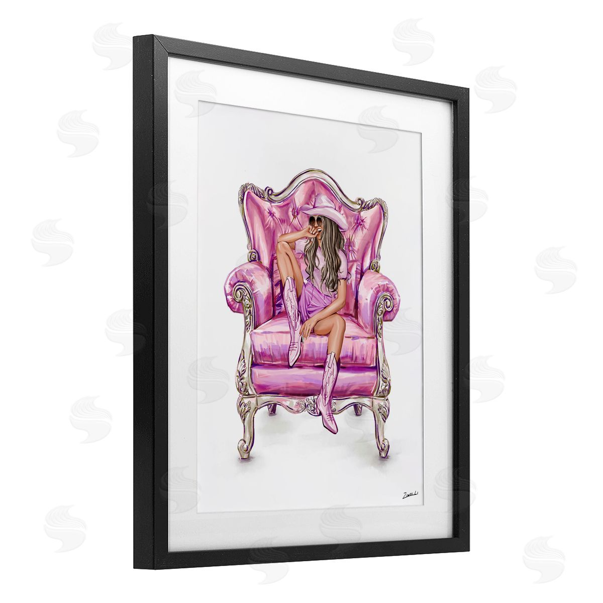 Ziwei Li Glam And Comfortable Chair Canvas Wall Art Print