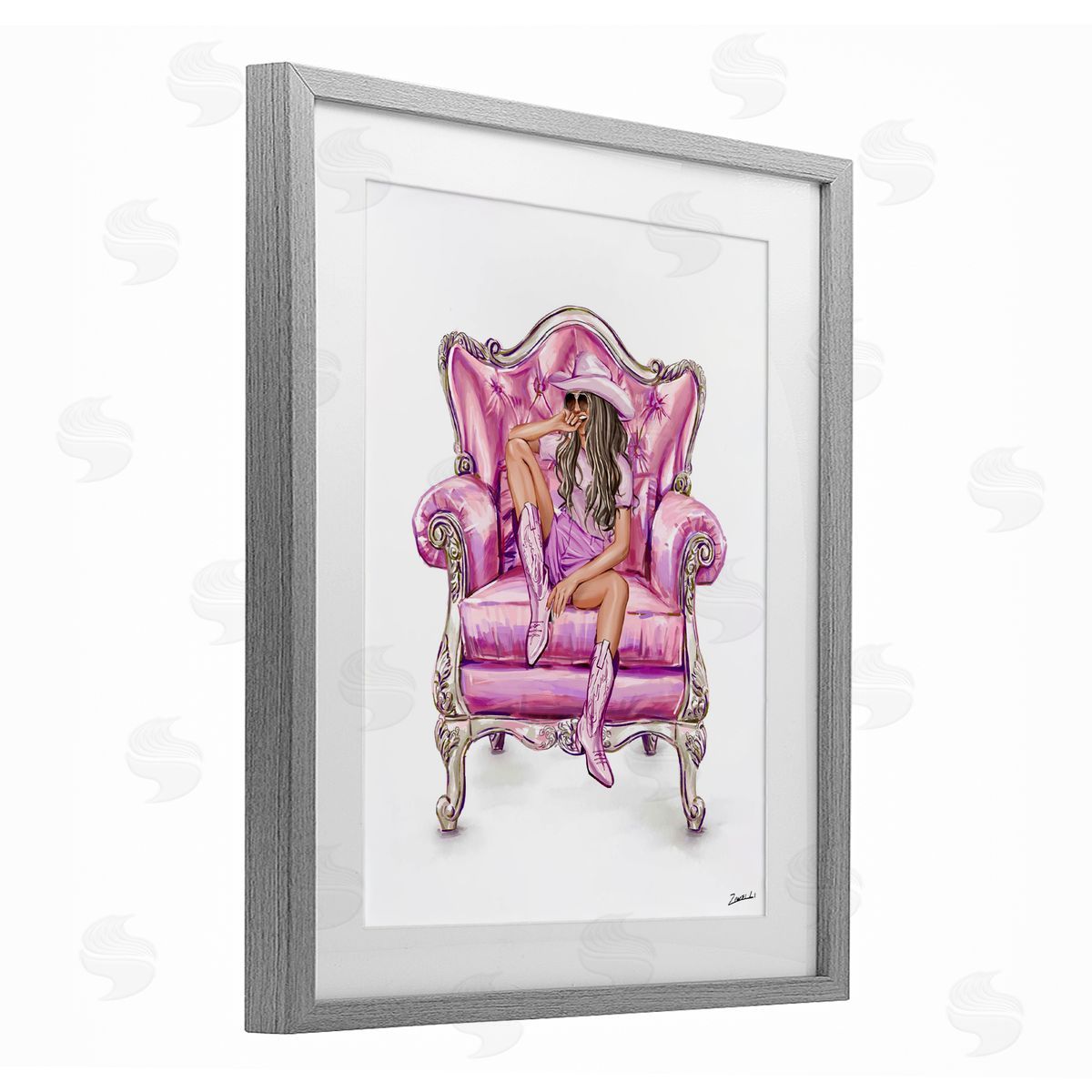 Ziwei Li Glam And Comfortable Chair Canvas Wall Art Print