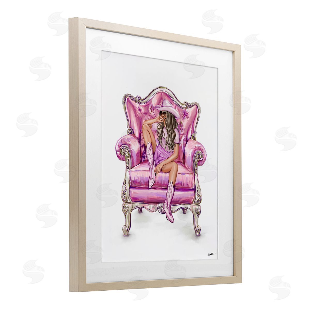 Ziwei Li Glam And Comfortable Chair Canvas Wall Art Print