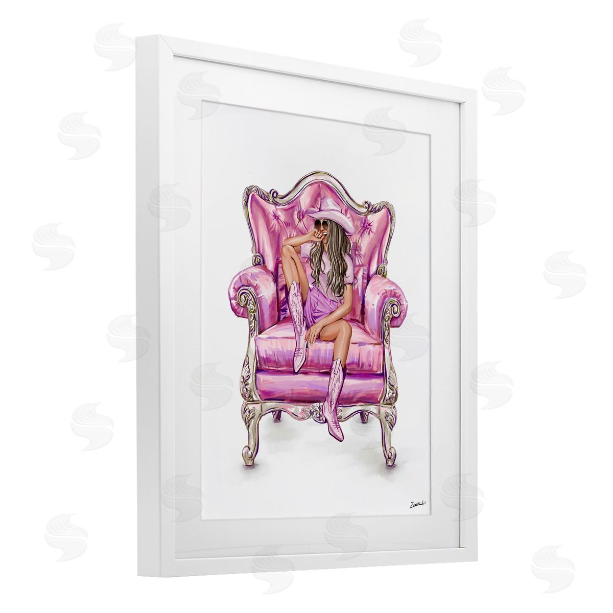 Ziwei Li Glam And Comfortable Chair Canvas Wall Art Print
