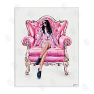 Ziwei Li | Pink Stylish Glam Chair