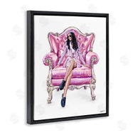 Ziwei Li | Pink Stylish Glam Chair