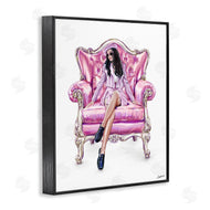 Ziwei Li | Pink Stylish Glam Chair