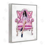Ziwei Li | Pink Stylish Glam Chair