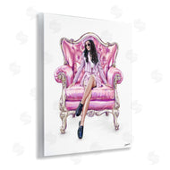 Ziwei Li | Pink Stylish Glam Chair